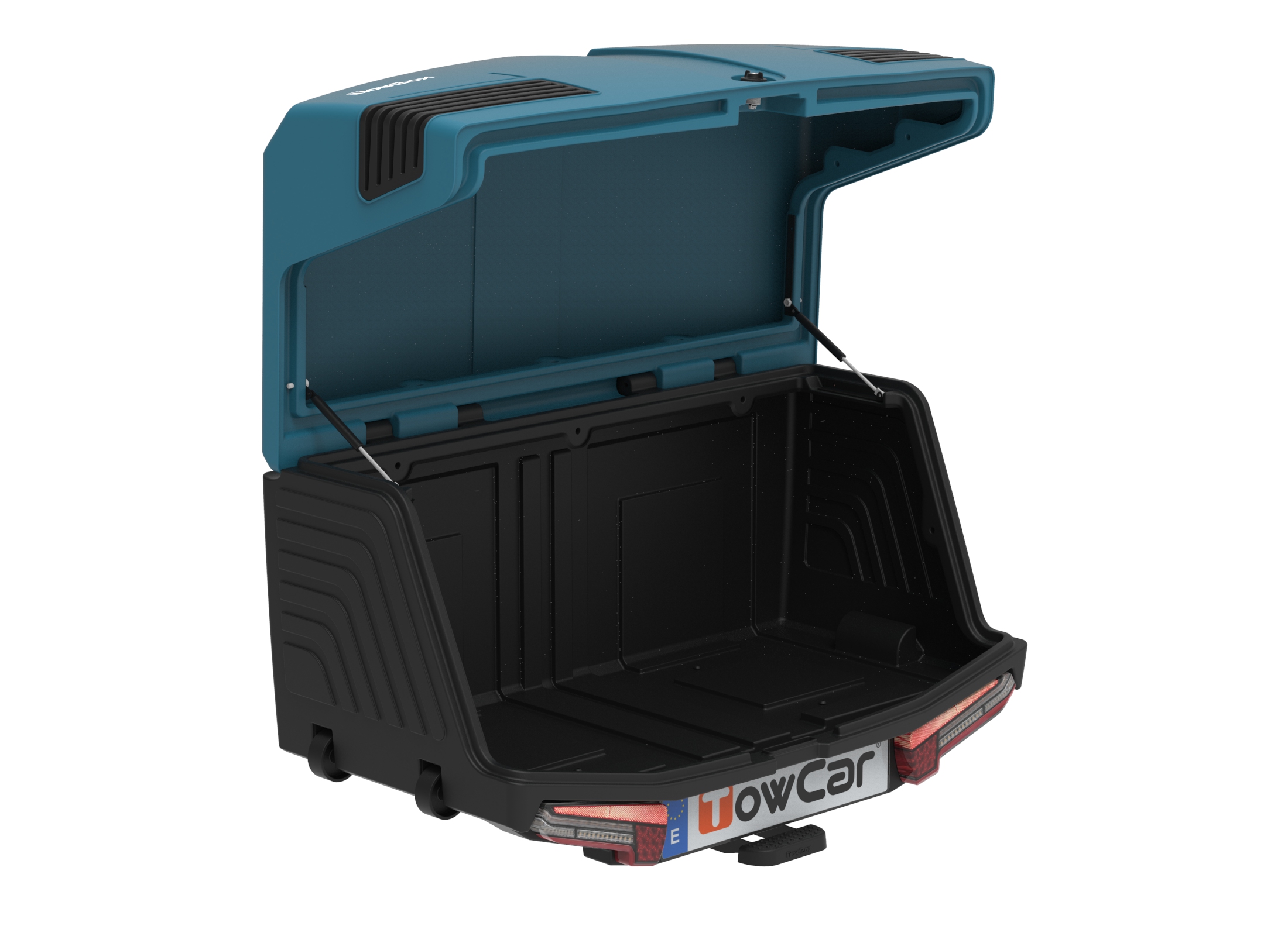 Towbox V3 Gepäckbox für Anhängerkupplung | Marine Blau | Transportbox | Gepäckträger